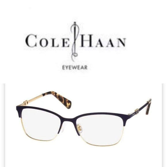 NWOT RX-ABLE Cole Haan eyeglass frames CH5009 black - Picture 1 of 10